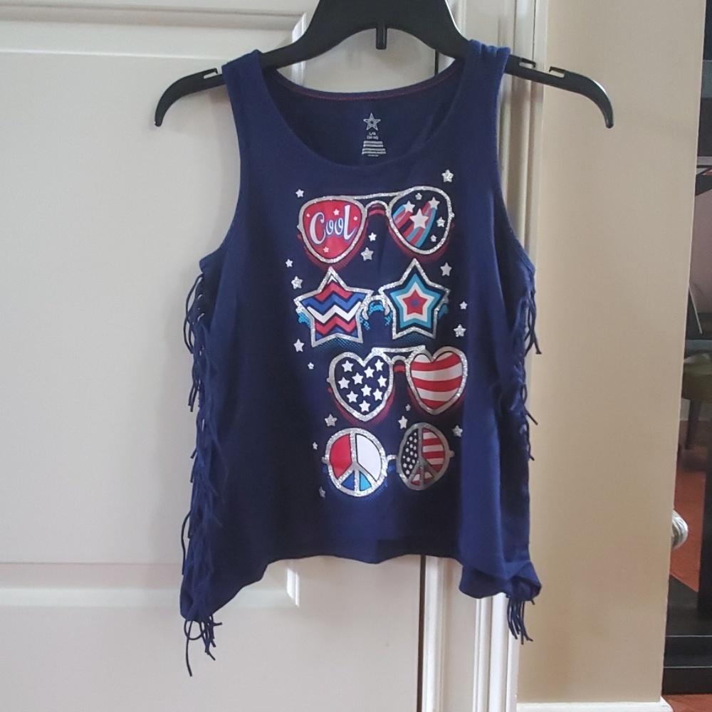 Girls 4th of July shirt